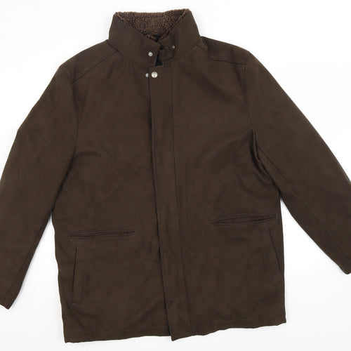 Marks and Spencer Womens Brown   Overcoat Jacket Size L