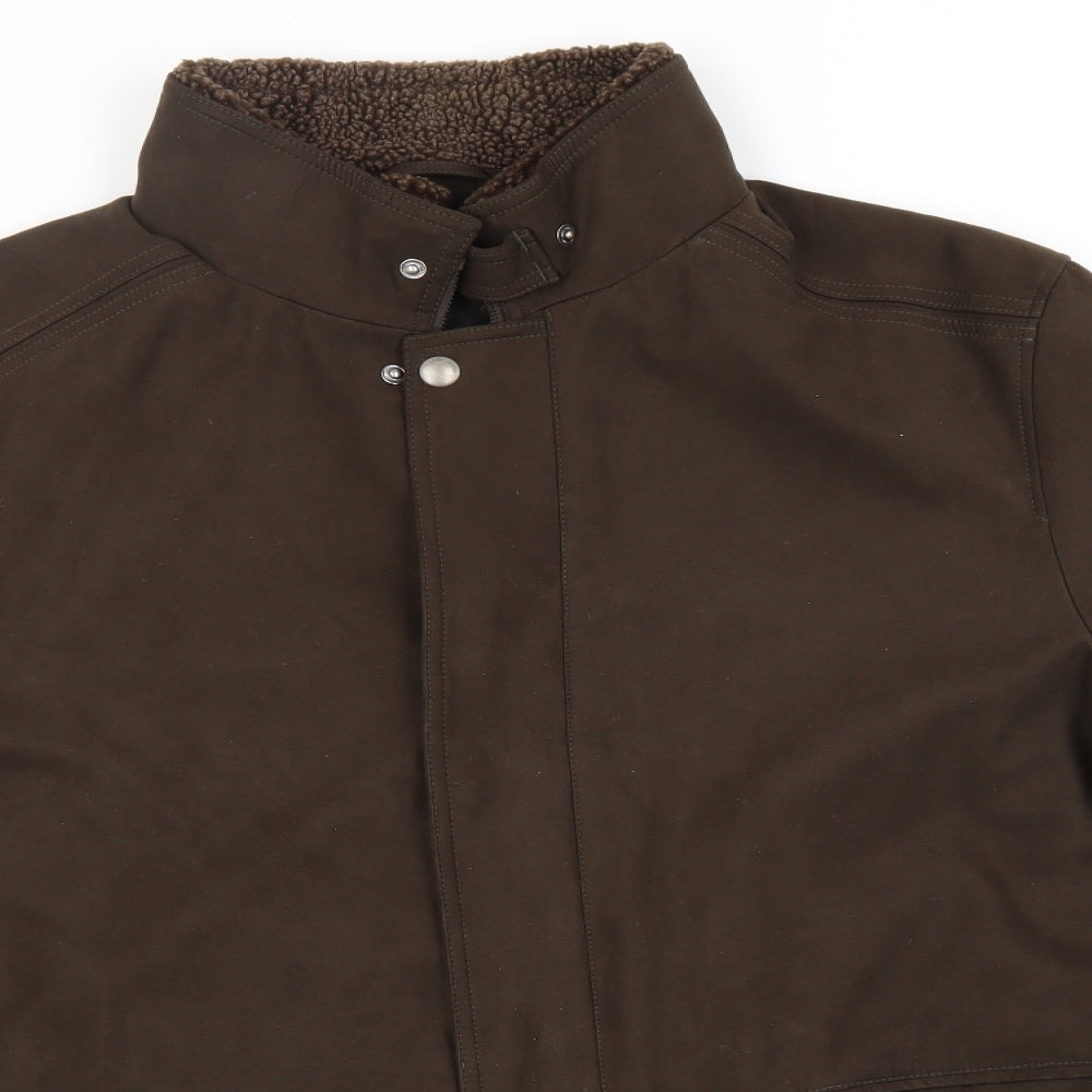 Marks and Spencer Womens Brown   Overcoat Jacket Size L