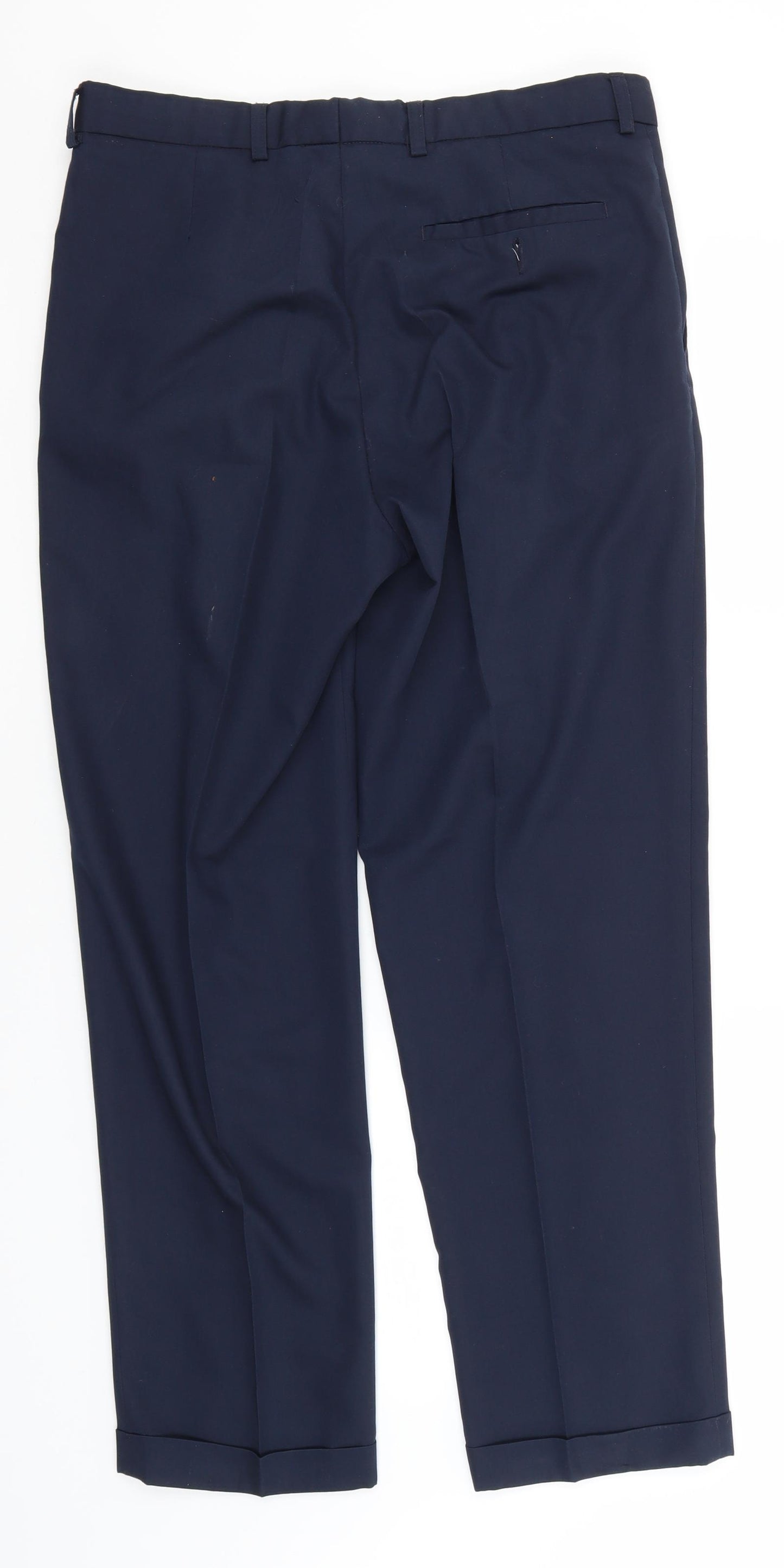 Burton Mens Blue  Polyester Trousers  Size 34 L29 in Slim