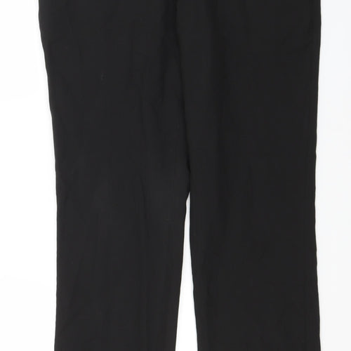NEXT Womens Black  Polyester Trousers  Size 34 L30 in Regular