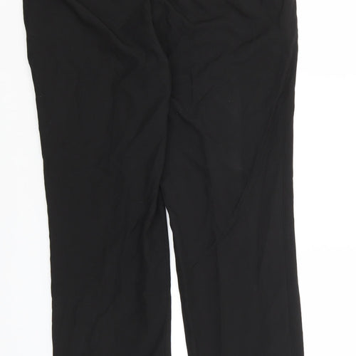 NEXT Womens Black  Polyester Trousers  Size 34 L30 in Regular