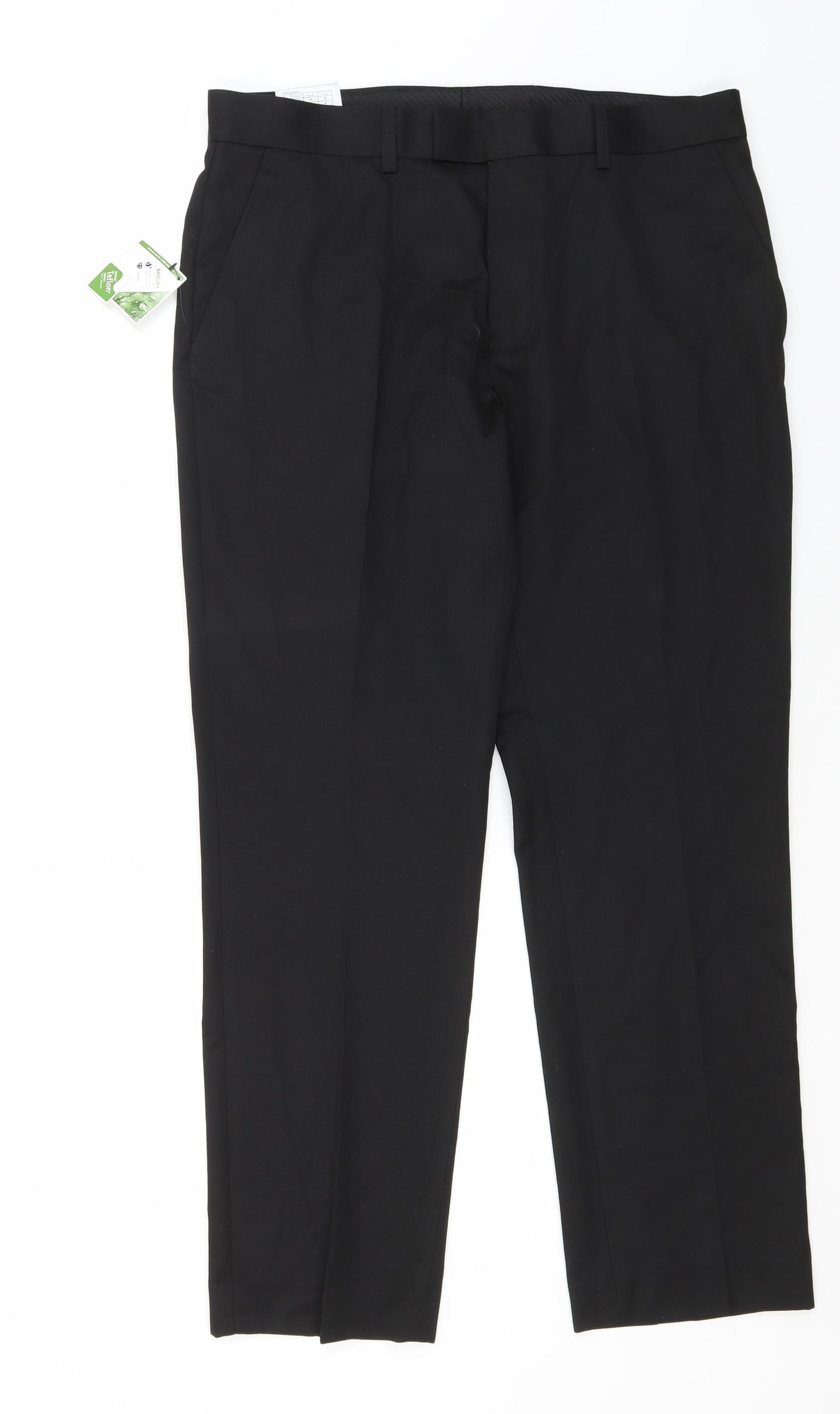 George Womens Black  Polyester Trousers  Size 34 in L27 in Regular