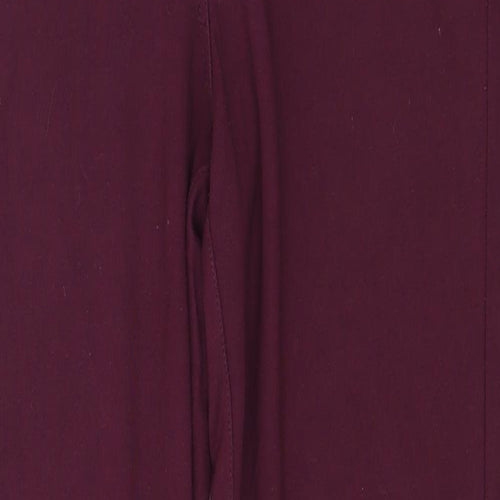 Warehouse Womens Pink  Viscose Trousers  Size 16 L30 in Regular