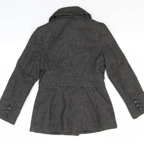 Debenhams Womens Black Polka Dot  Jacket Blazer Size 6