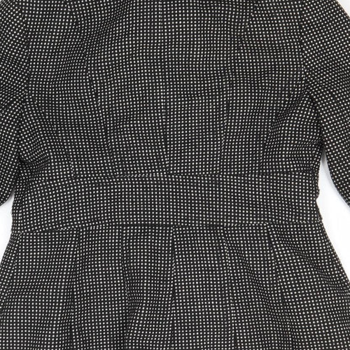 Debenhams Womens Black Polka Dot  Jacket Blazer Size 6