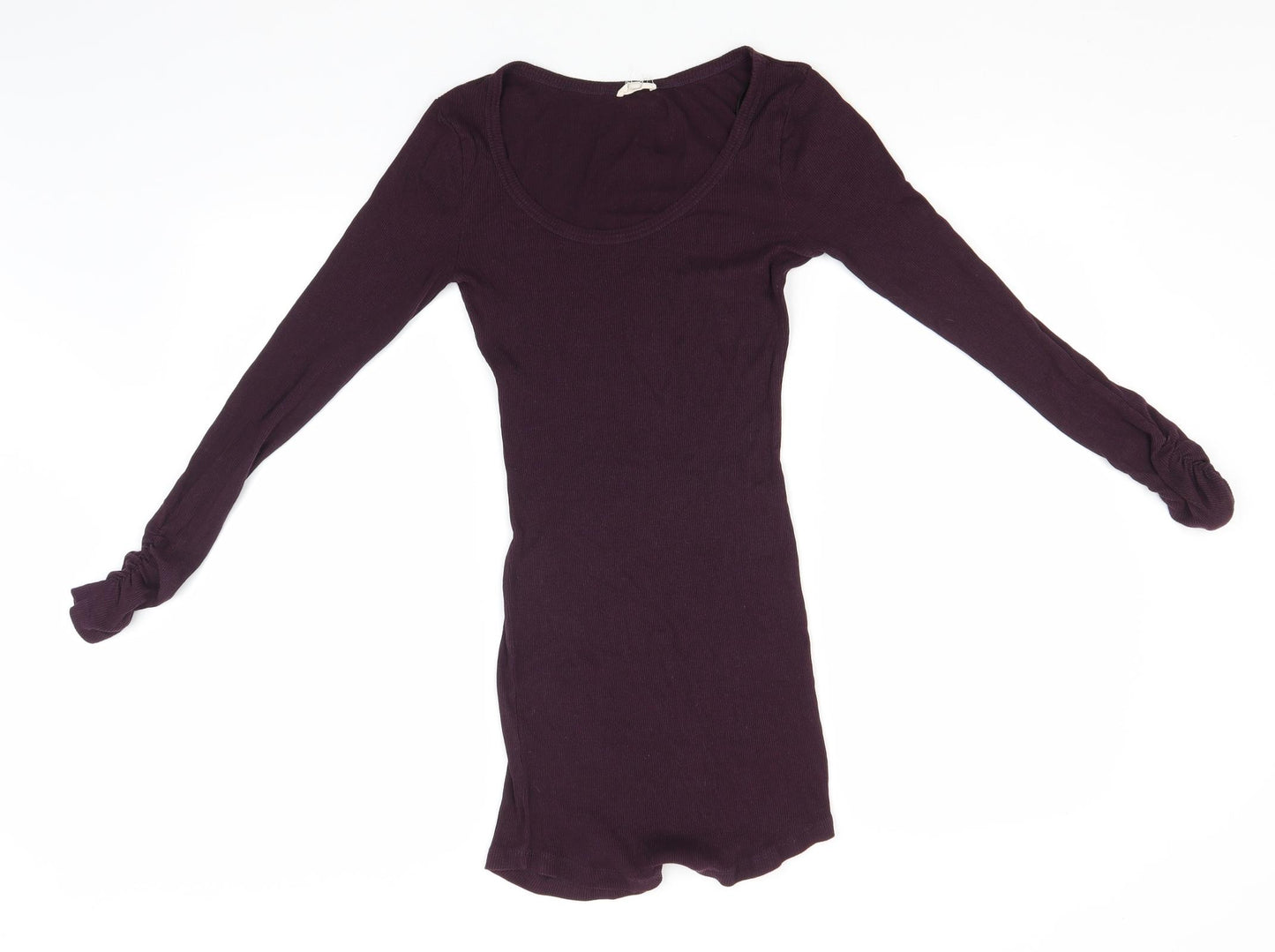 New Look Womens Red Round Neck  Cotton Pullover Jumper Size 8