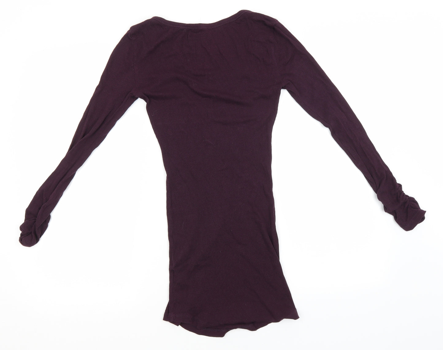 New Look Womens Red Round Neck  Cotton Pullover Jumper Size 8