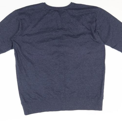 Avenue Womens Blue Round Neck  Cotton Pullover Jumper Size 16   - Choose to Snooze