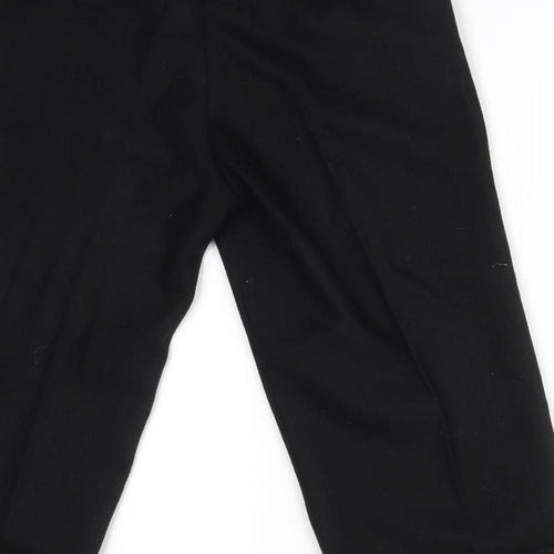 Preworn Womens Black  Wool Cropped Trousers Size 30  Regular