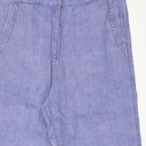 George Womens Purple  Linen Trousers  Size 16 L28 in Regular