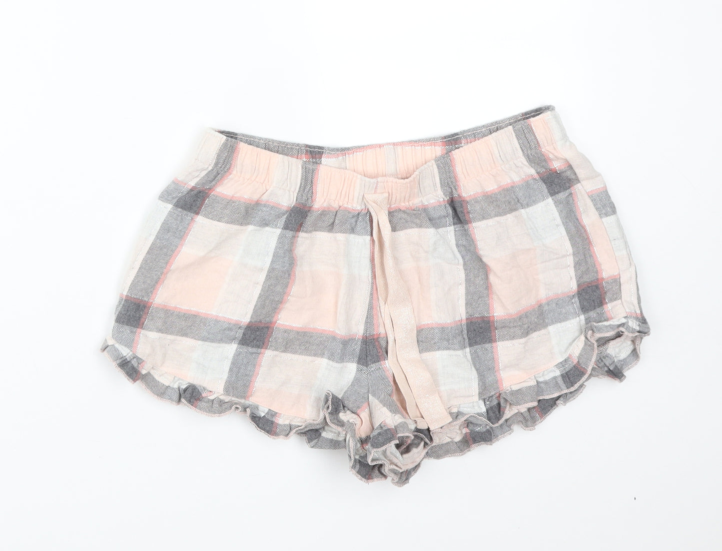 George Womens Multicoloured Plaid Cotton  Sleep Shorts Size 10