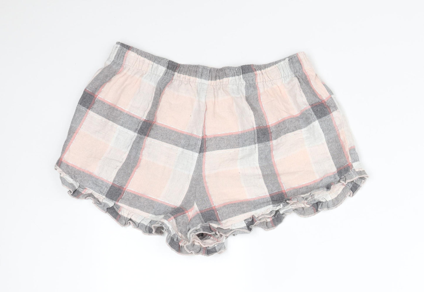 George Womens Multicoloured Plaid Cotton  Sleep Shorts Size 10