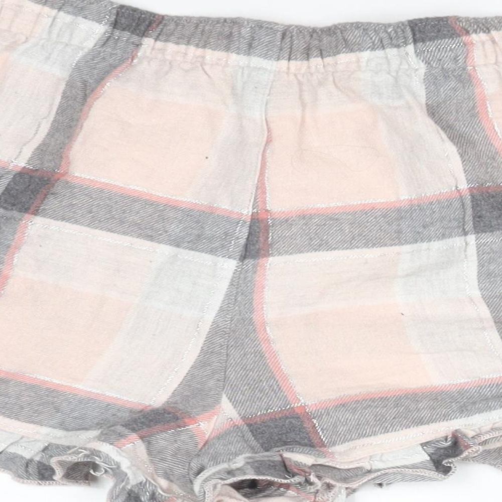 George Womens Multicoloured Plaid Cotton  Sleep Shorts Size 10