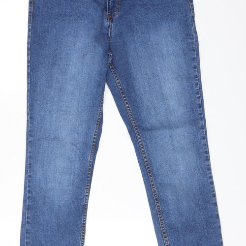 Brave Soul Womens Blue  Cotton Skinny Jeans Size 14 L29 in Regular