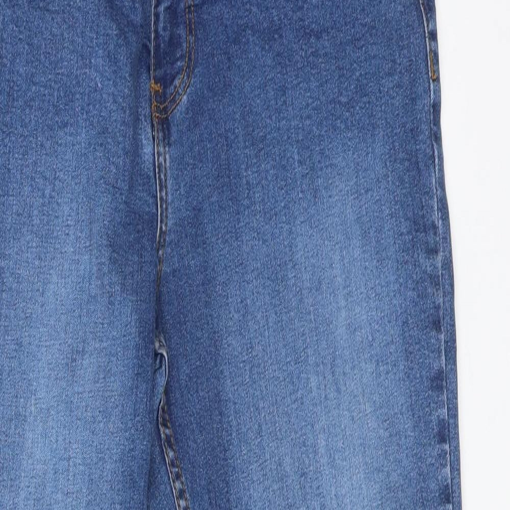 Brave Soul Womens Blue  Cotton Skinny Jeans Size 14 L29 in Regular