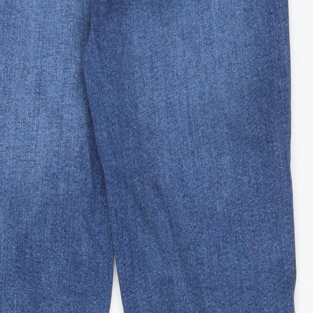 Brave Soul Womens Blue  Cotton Skinny Jeans Size 14 L29 in Regular