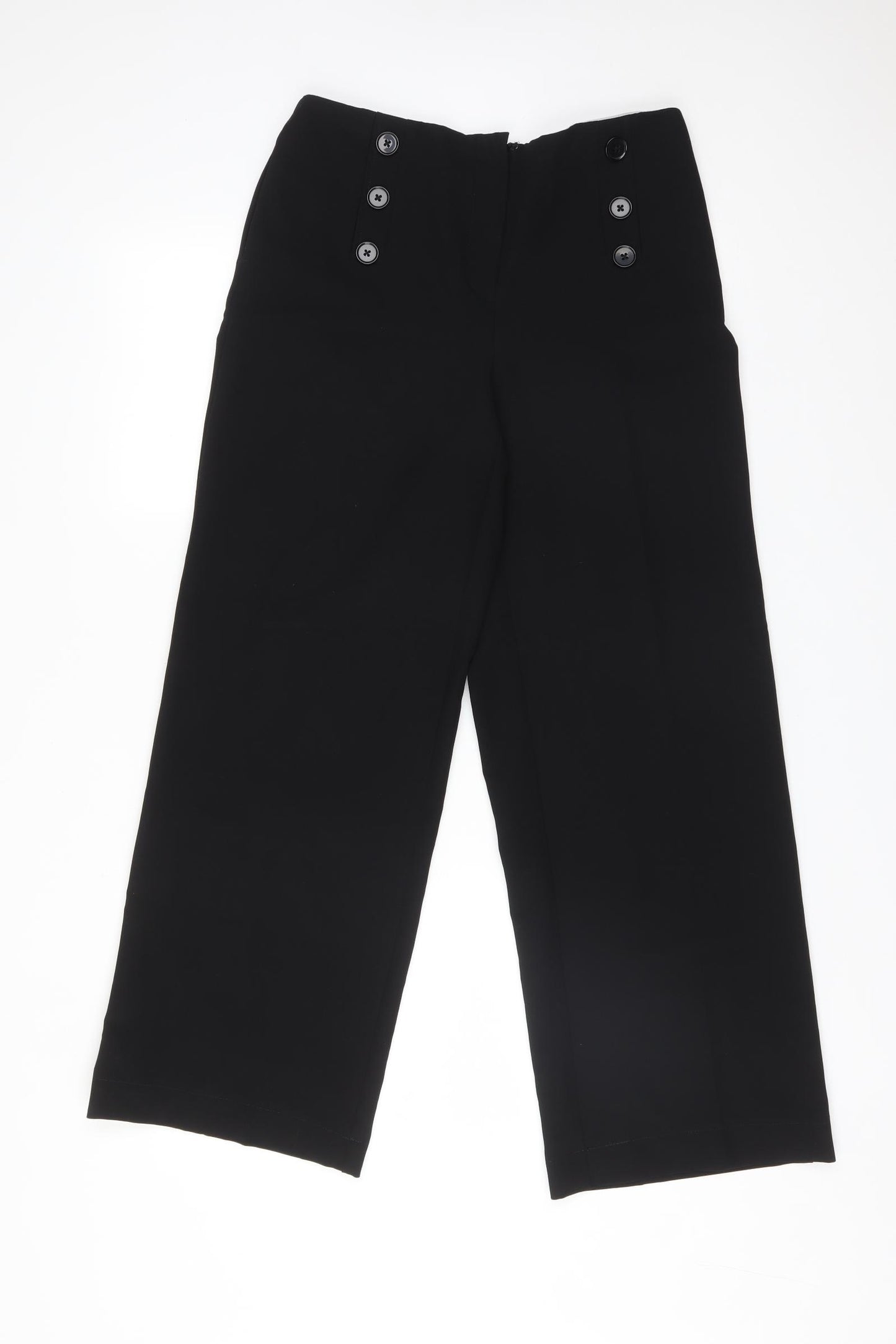 NEXT Womens Black  Polyester Dress Pants Trousers Size 8 L27 in Regular
