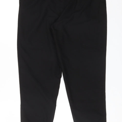 New Look Womens Black  Polyester Carrot Trousers Size 8 L26 in Regular