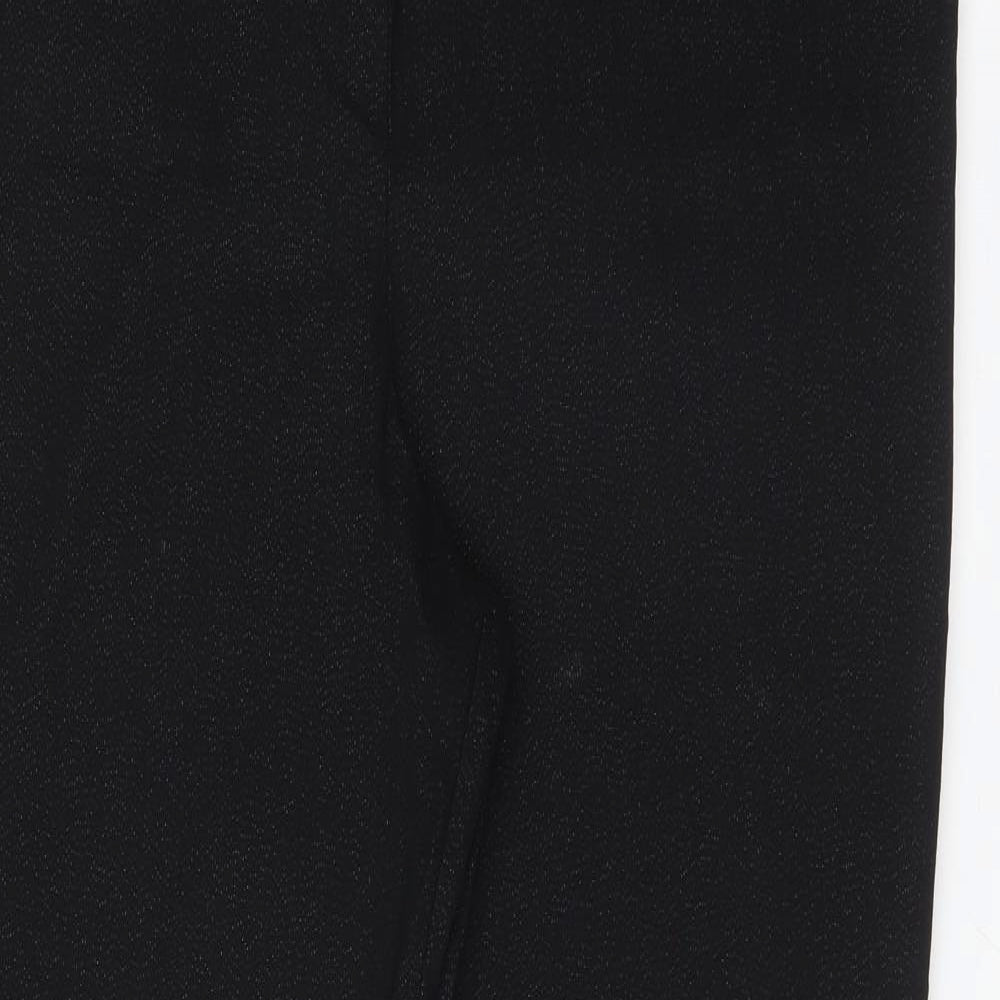 Preworn Womens Black  Viscose Trousers  Size 24 L29 in Regular