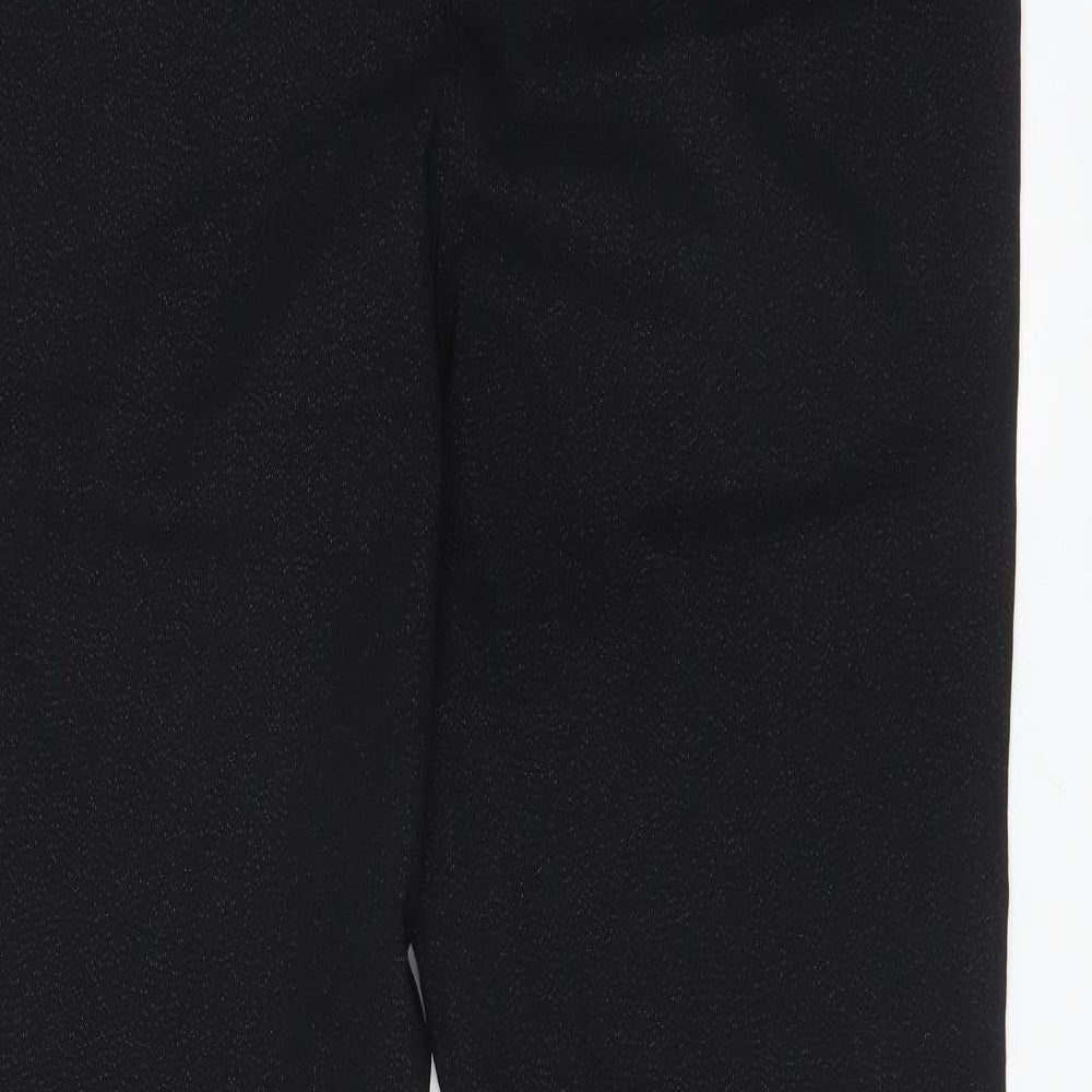 Preworn Womens Black  Viscose Trousers  Size 24 L29 in Regular
