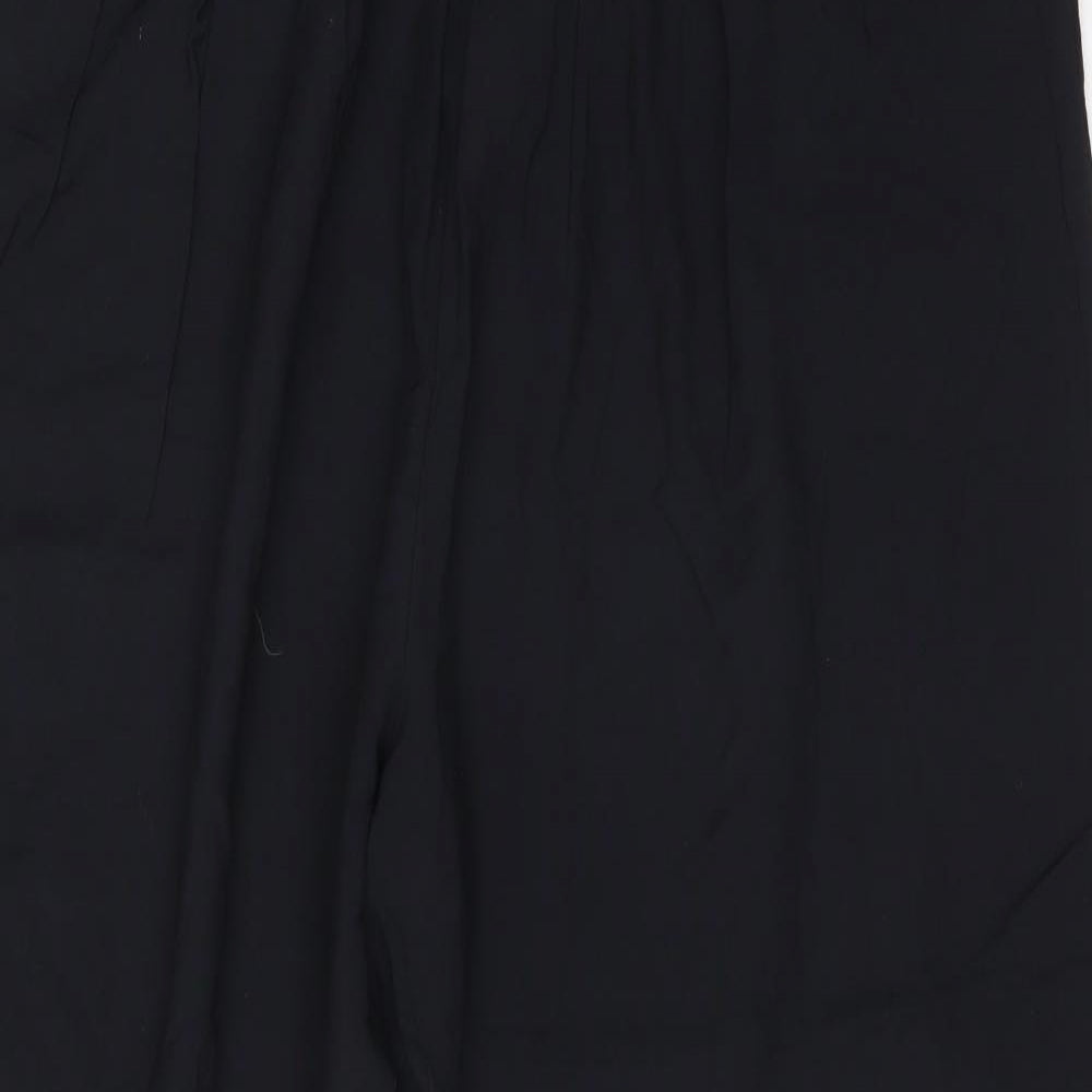 Classic Womens Black  Viscose Trousers  Size 24 L30 in Regular
