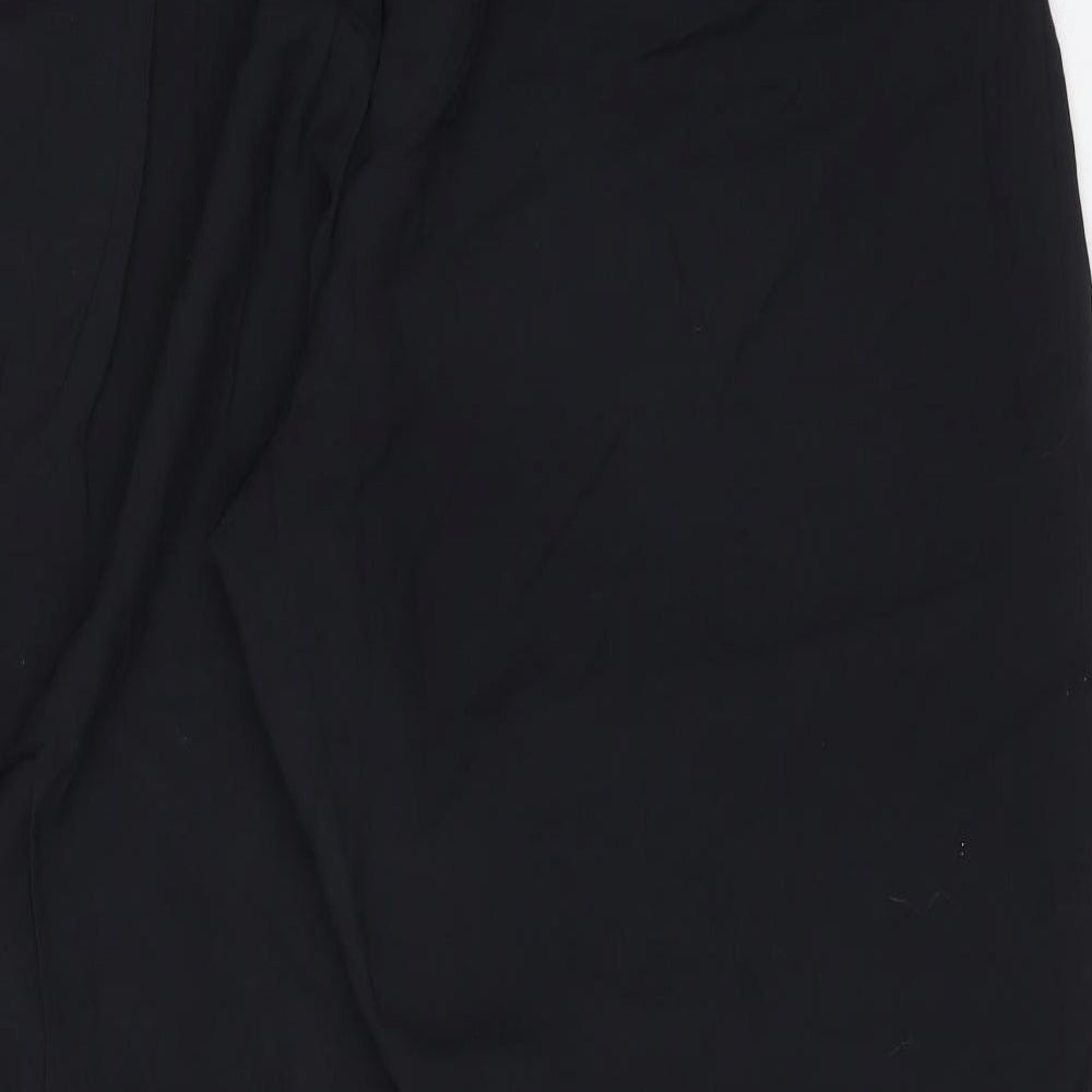 Classic Womens Black  Viscose Trousers  Size 24 L30 in Regular