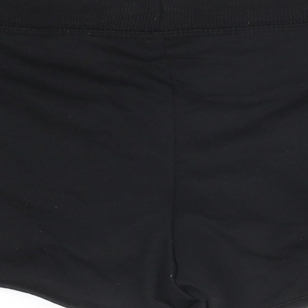 H&M Girls Black  Cotton Hot Pants Shorts Size 10-11 Years  Regular