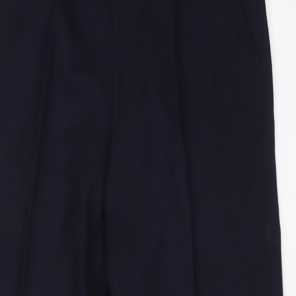 ST MICHAEL Mens Blue  Wool Dress Pants Trousers Size 34 L29 in Regular