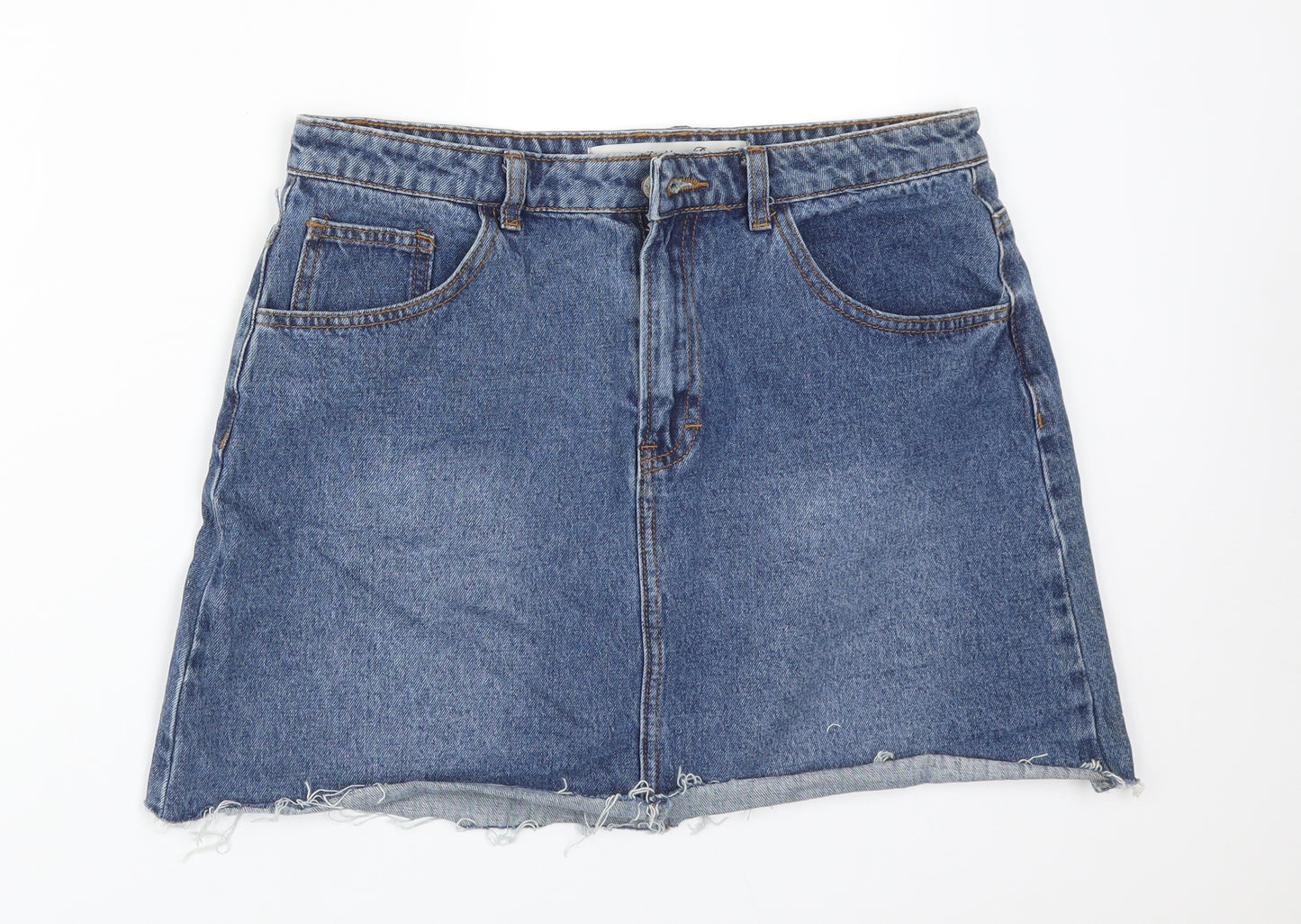 DENIM CO Womens Blue  Cotton Straight & Pencil Skirt Size 14