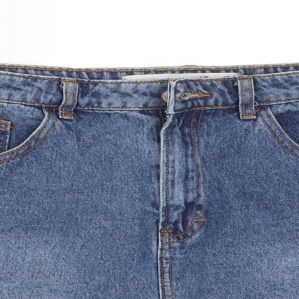 DENIM CO Womens Blue  Cotton Straight & Pencil Skirt Size 14