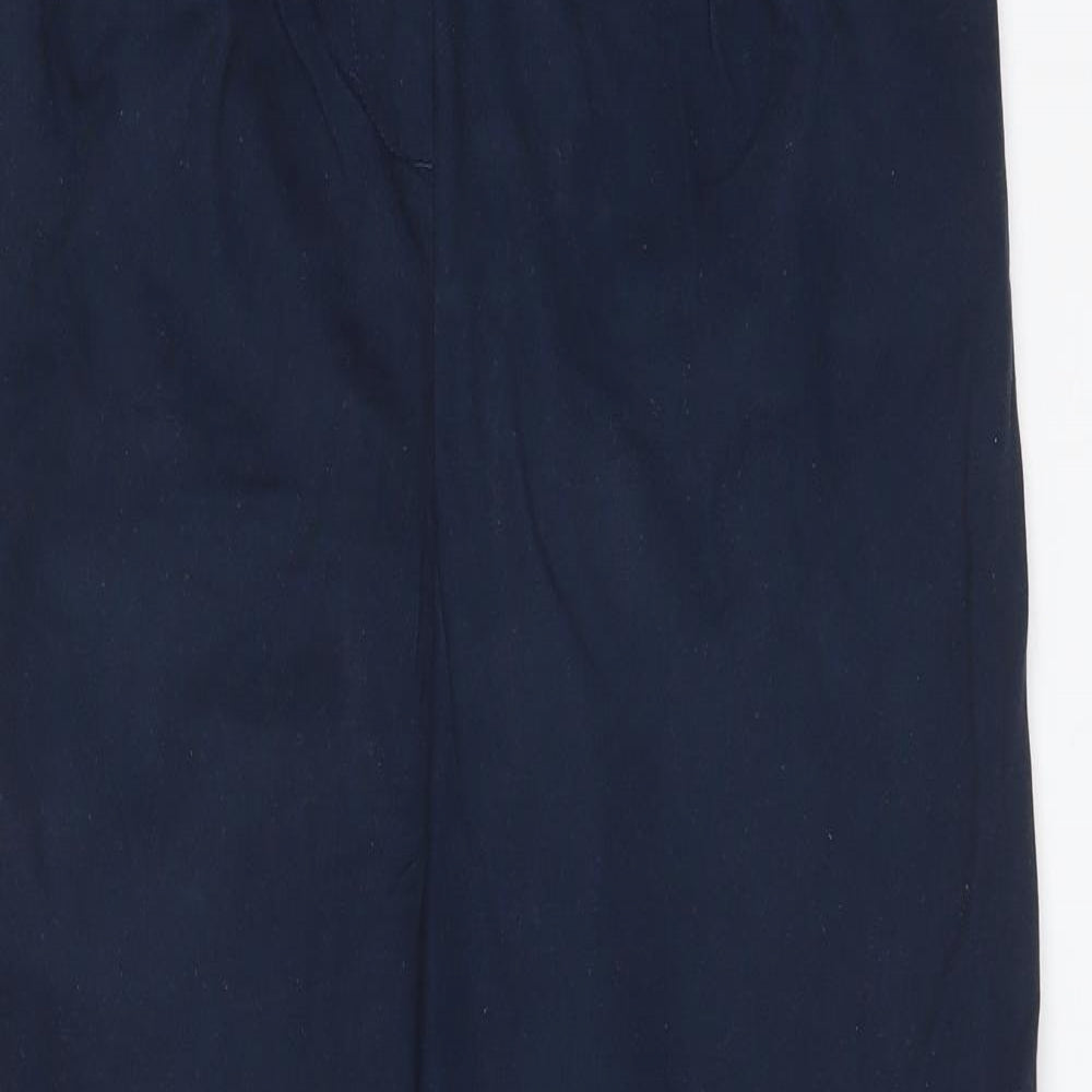 SEASALT CORNWALL Womens Blue  Cotton Chino Trousers Size 12 L27 in Regular