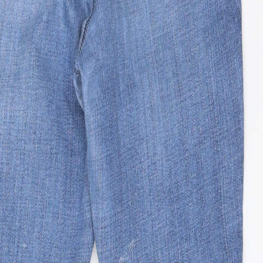 NEXT Womens Blue  Cotton Skinny Jeans Size 12 L27 in Regular