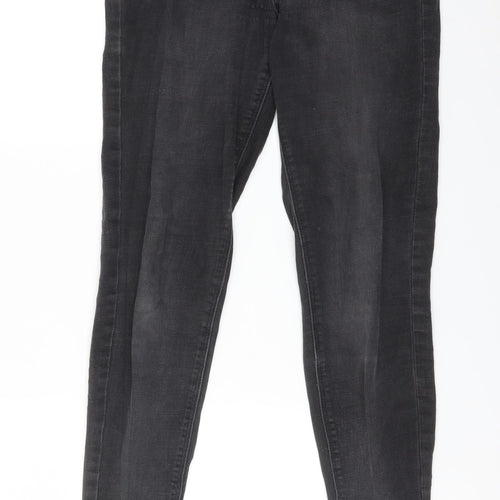 DENIM CO Womens Black  Cotton Skinny Jeans Size 12 L31 in Regular