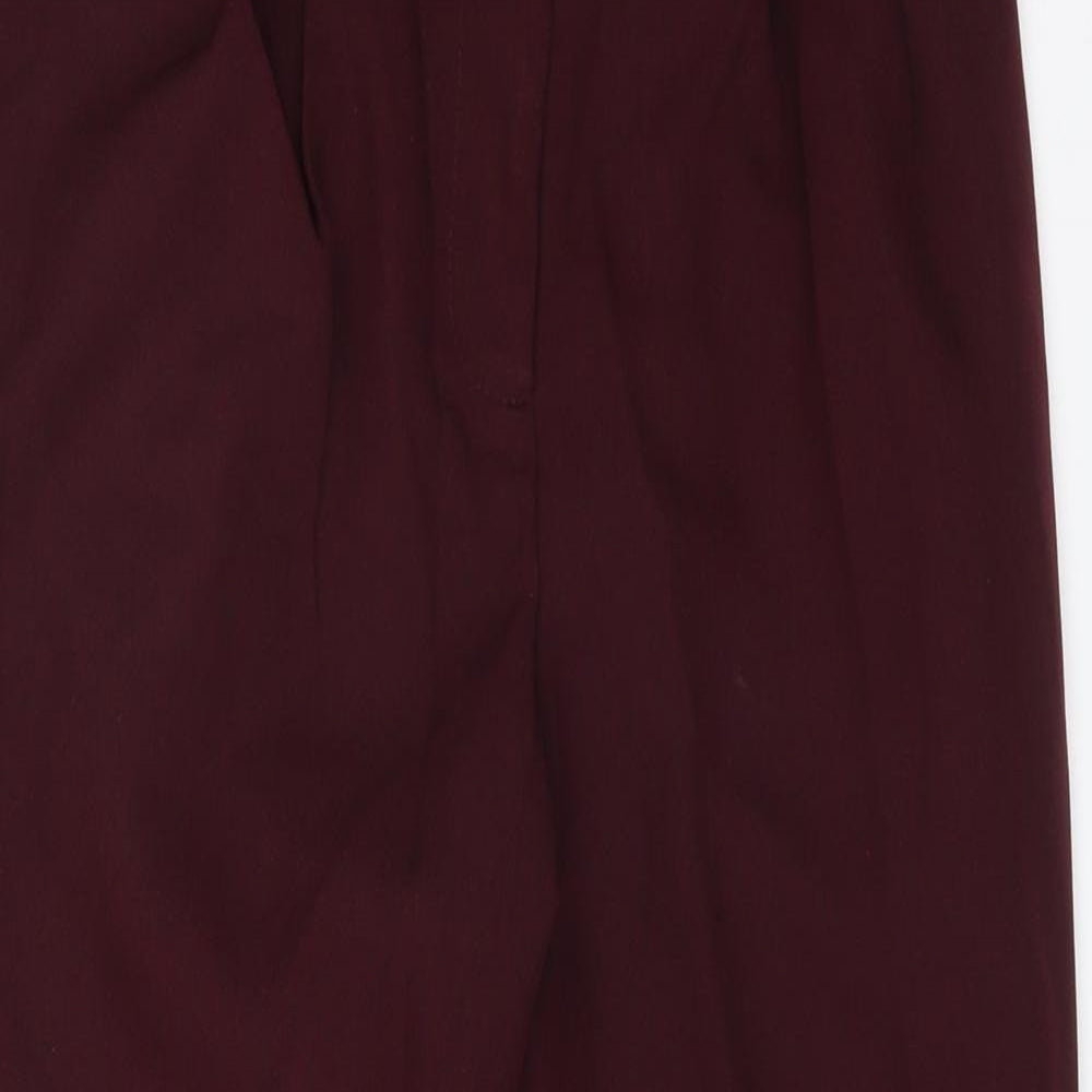Miss Selfridge Womens Red  Polyester Carrot Trousers Size 8 L23 in Regular