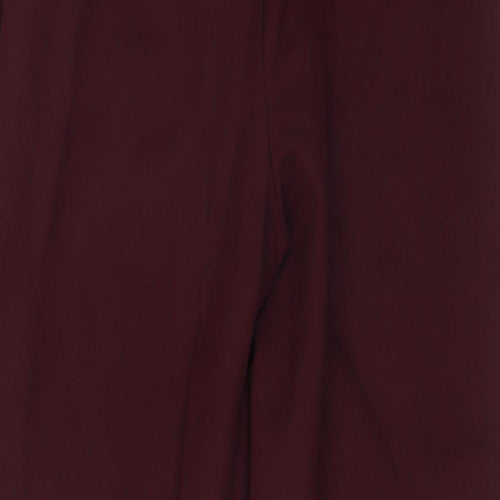 Miss Selfridge Womens Red  Polyester Carrot Trousers Size 8 L23 in Regular