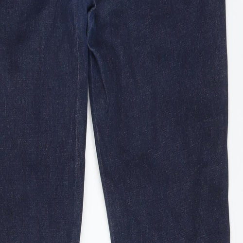 Topshop Womens Blue  Cotton Skinny Jeans Size 12 L34 in Regular