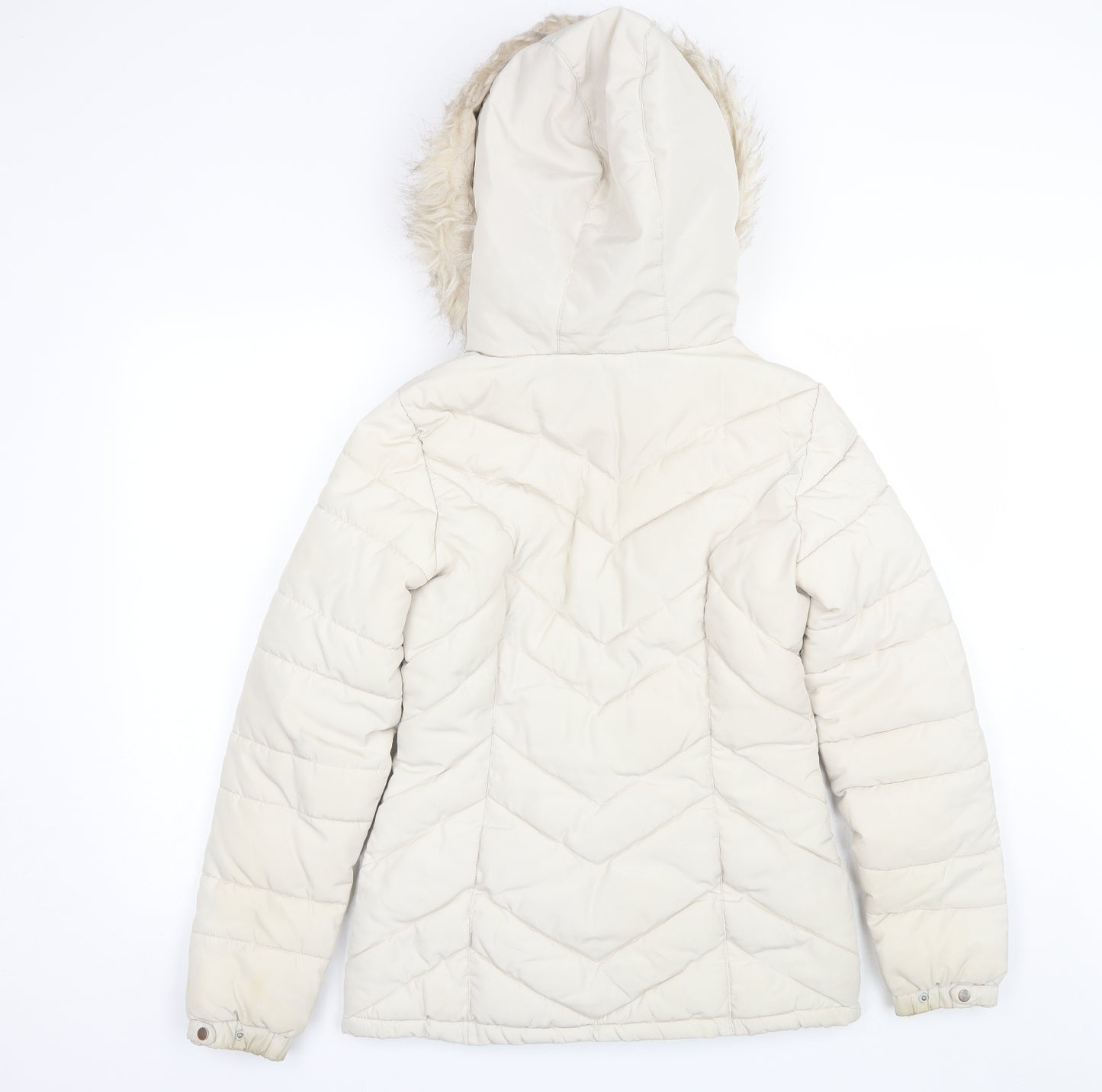 F&F Womens Ivory   Parka Jacket Size 6