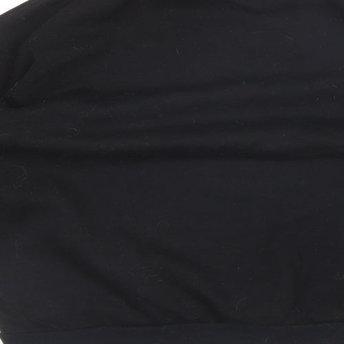 Nasty Girl Womens Black Round Neck  Cotton Pullover Jumper Size 18