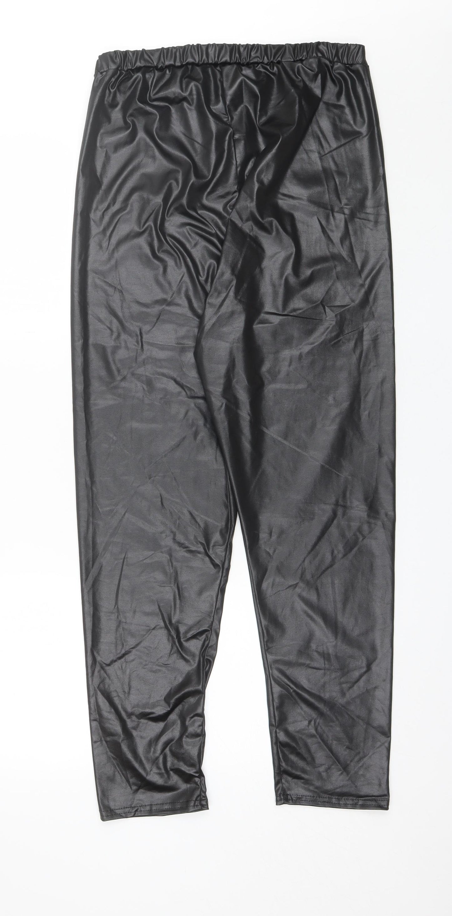 Boohoo Womens Black  Polyester Trousers  Size 18 L27 in Regular