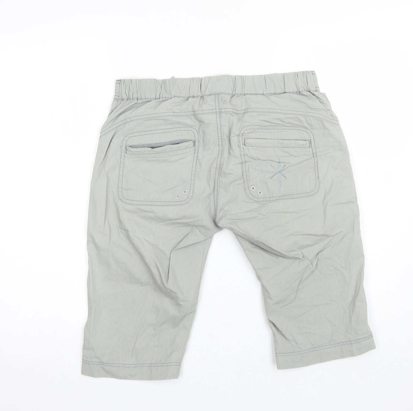 Wild South Womens Grey  Cotton Bermuda Shorts Size 10 L12 in Regular