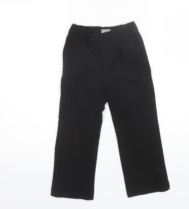 Smart Start Girls Black Polyester Dress Pants Trousers Size 4-5 Years Regular
