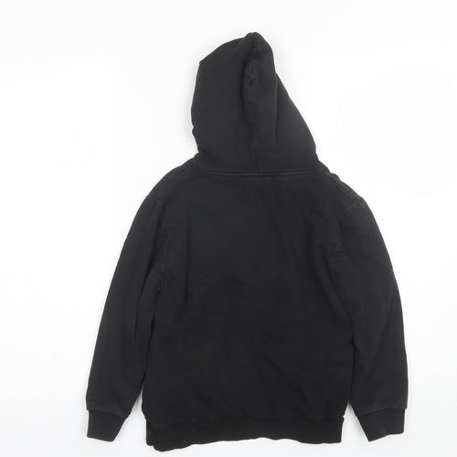 Vanilla Underground Boys Black  Cotton Pullover Hoodie Size 7-8 Years