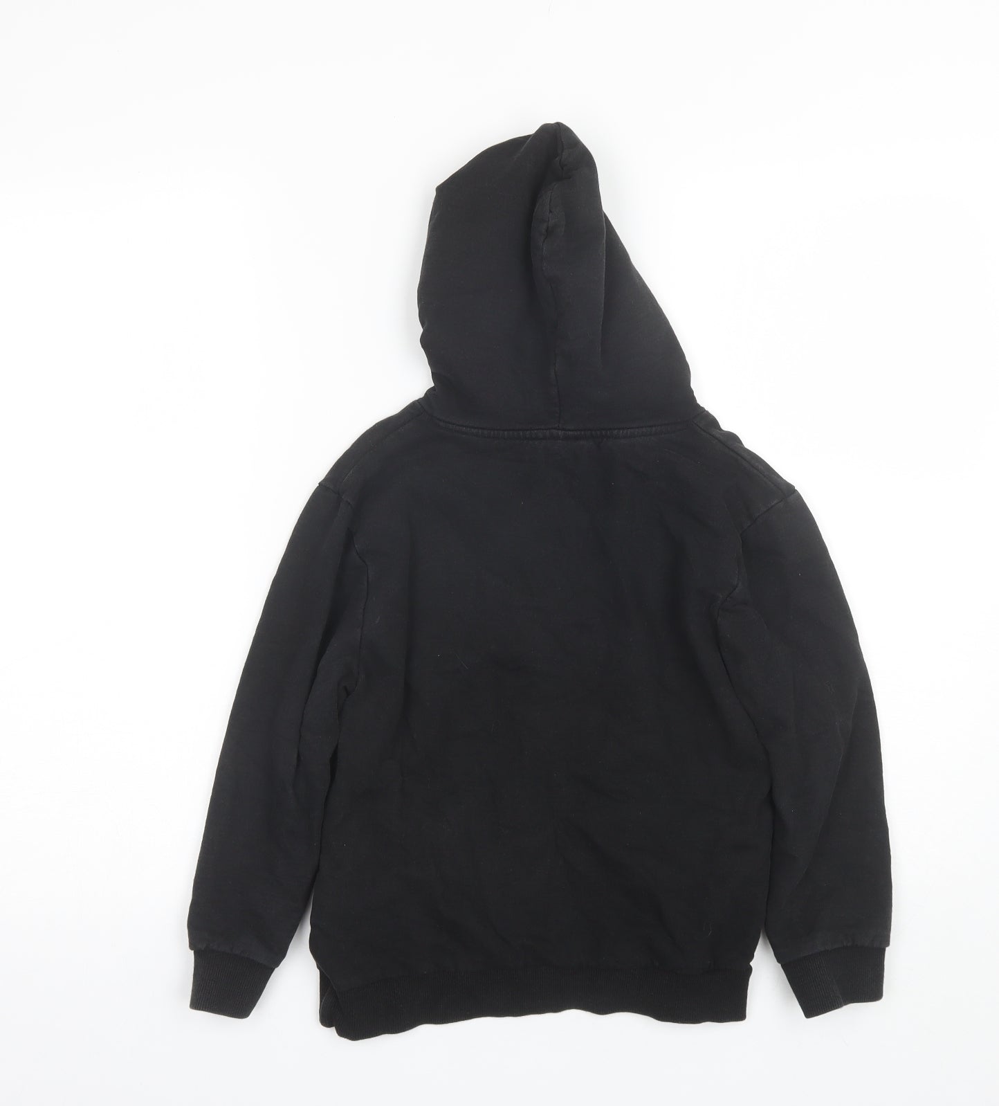 Vanilla Underground Boys Black  Cotton Pullover Hoodie Size 7-8 Years