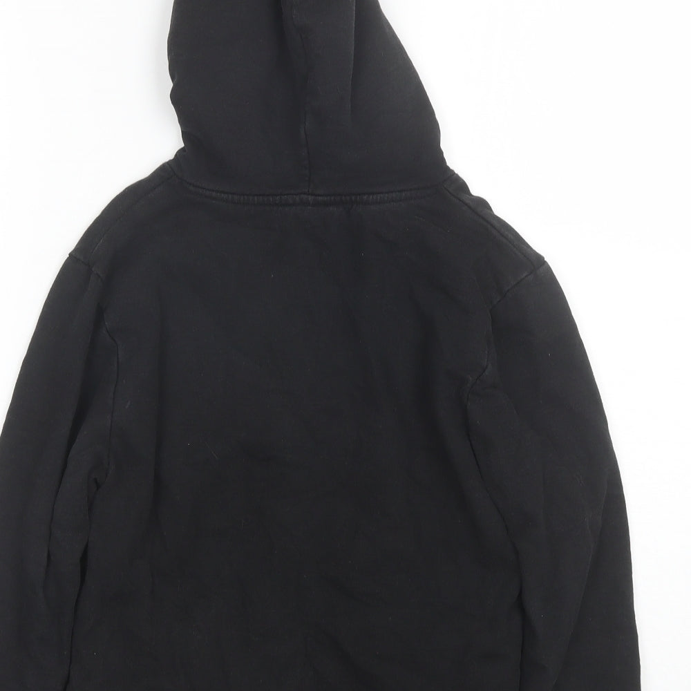 Vanilla Underground Boys Black  Cotton Pullover Hoodie Size 7-8 Years