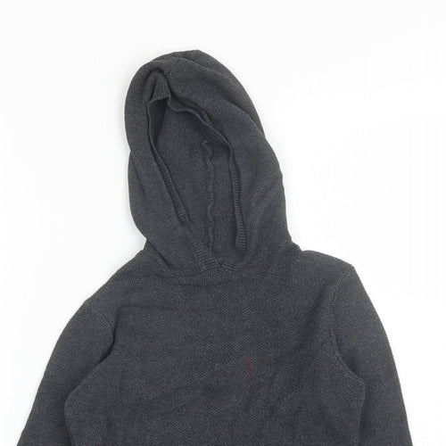 Primark Boys Grey  Cotton Pullover Hoodie Size 7-8 Years