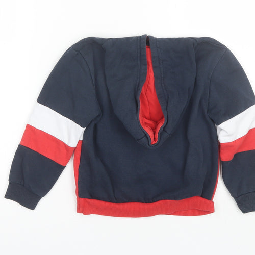 Primark Boys Blue  Cotton Pullover Hoodie Size 5-6 Years