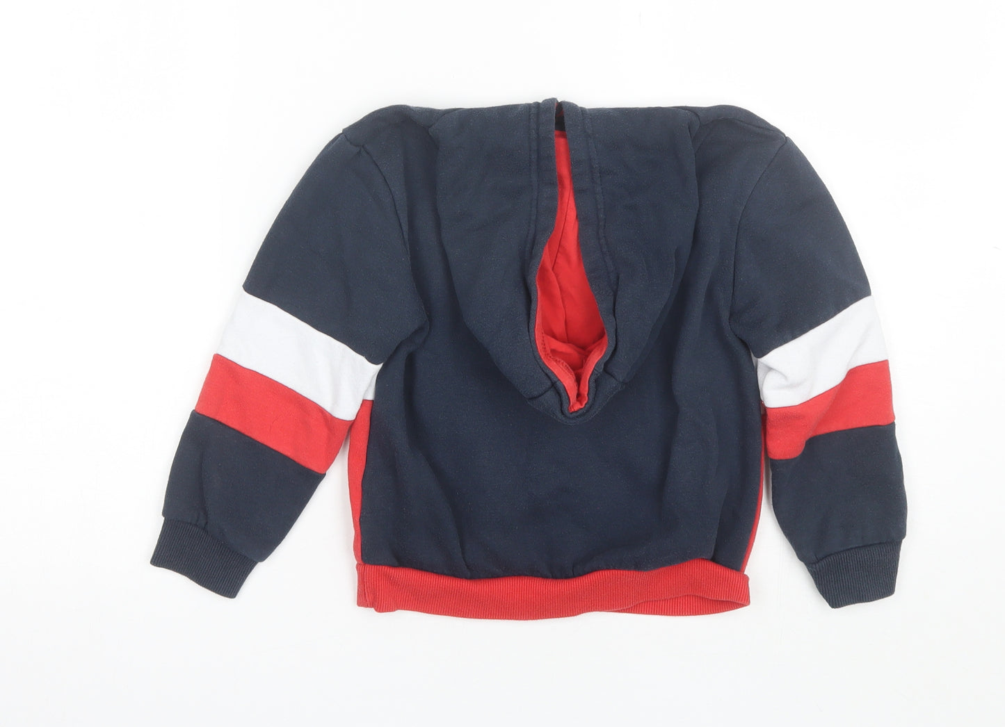Primark Boys Blue  Cotton Pullover Hoodie Size 5-6 Years