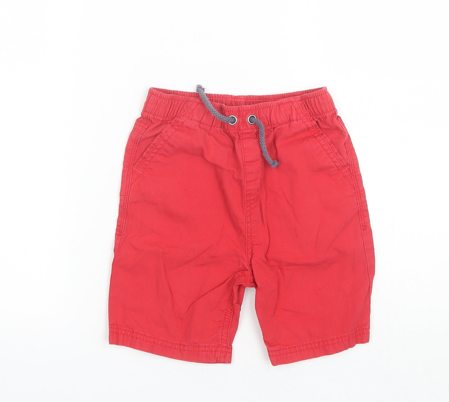 George Boys Red  Cotton Chino Shorts Size 5-6 Years  Regular