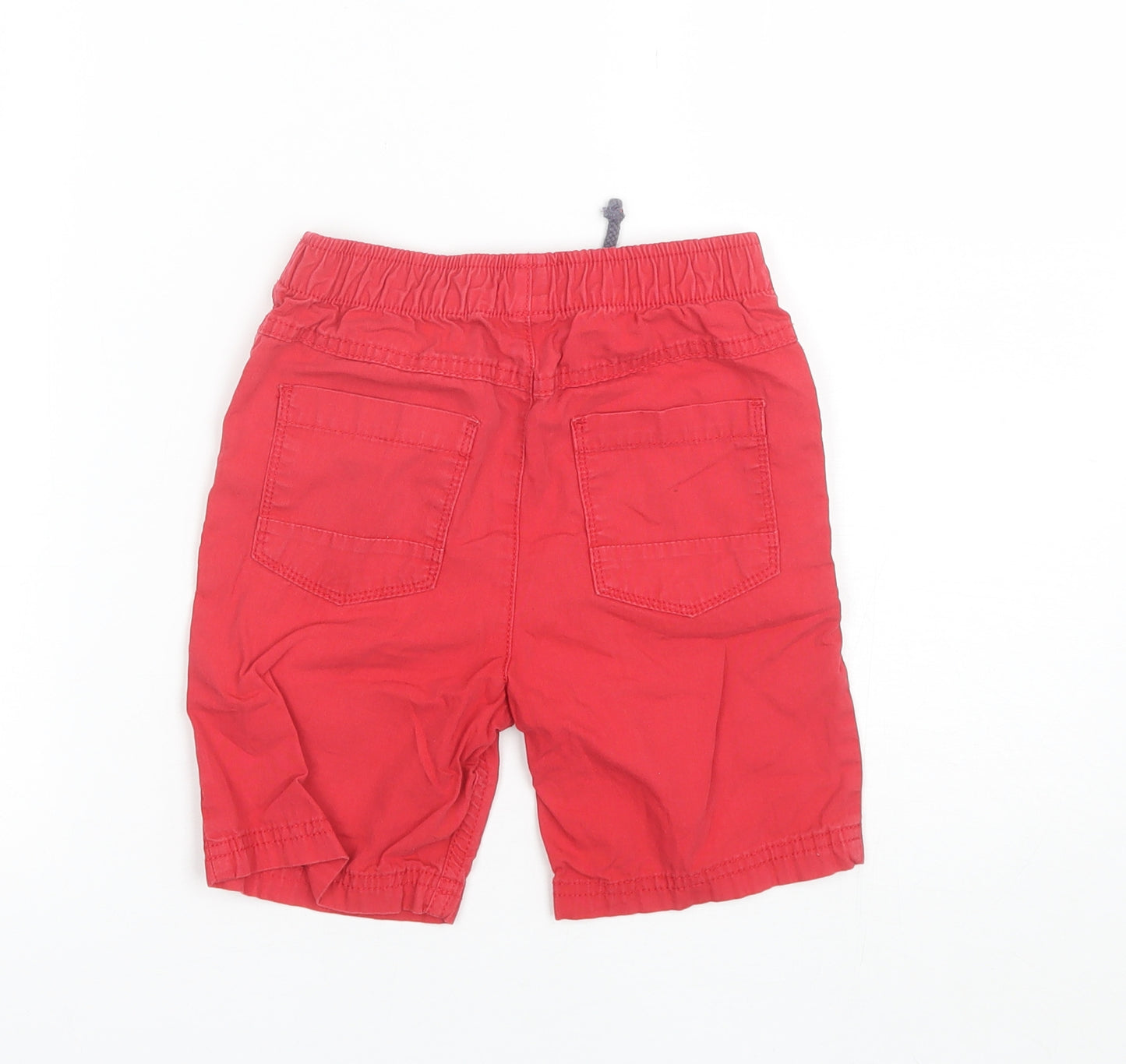 George Boys Red  Cotton Chino Shorts Size 5-6 Years  Regular
