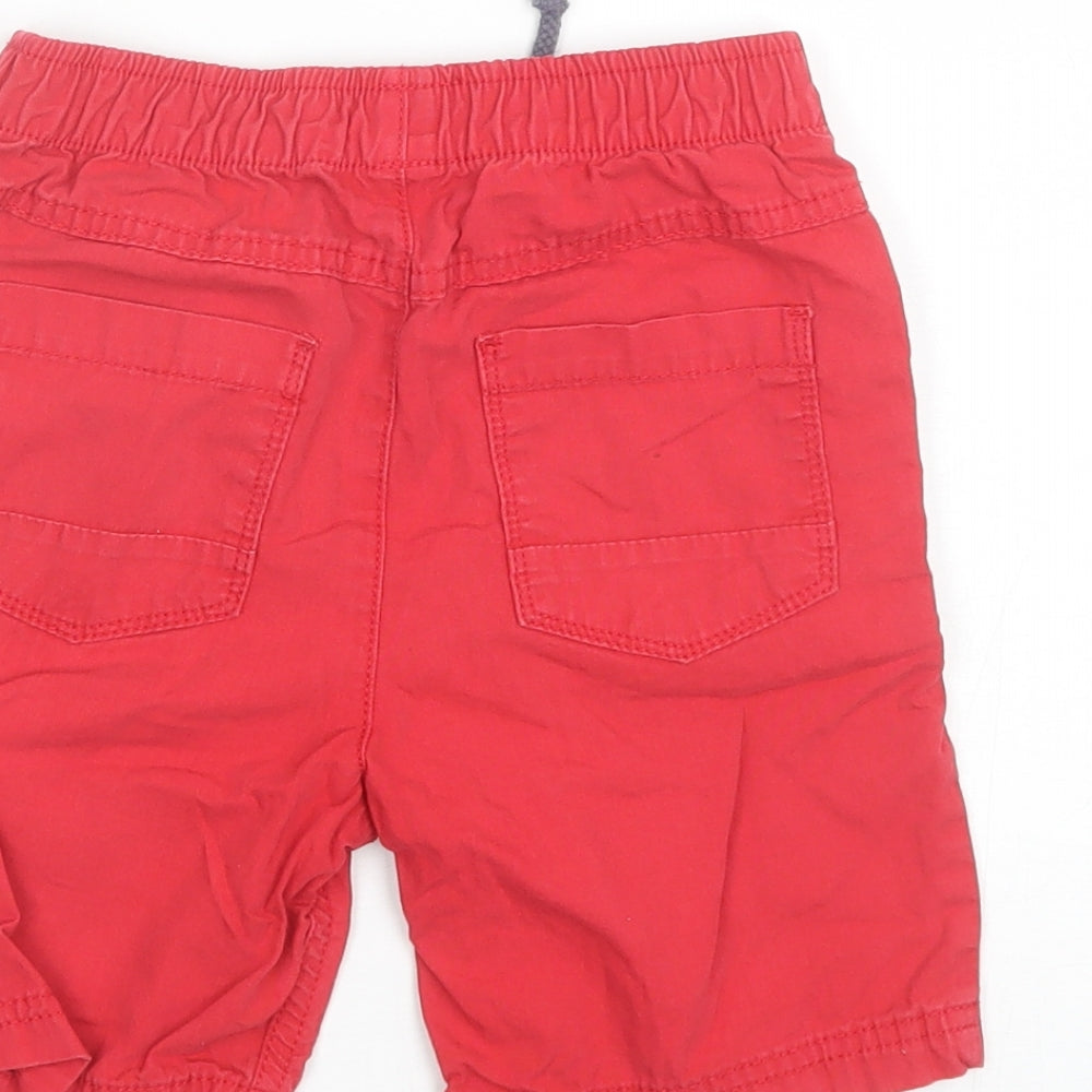 George Boys Red  Cotton Chino Shorts Size 5-6 Years  Regular